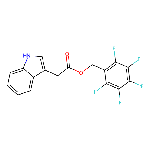 Indol-3-acetic acid, PFB structure