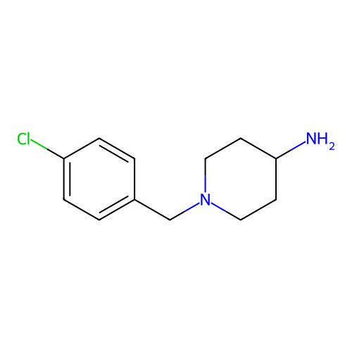 1-((4-Chlorophenyl)methyl)piperidin-4-amine structure