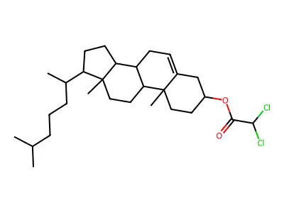 cholest-5-en-3-yl dichloroacetate structure