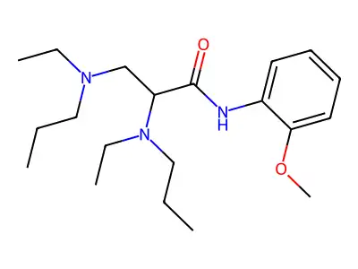 o-Propionanisidide, 2,3-bis(ethylpropylamino)- structure