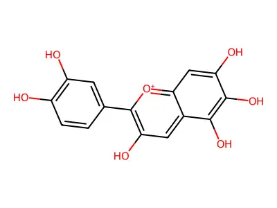 6-羟基矢车菊素 structure
