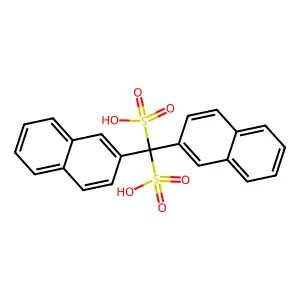 二(2-萘基)甲烷二磺酸 structure