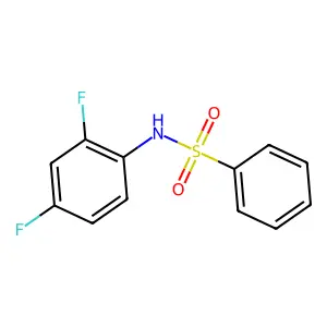 N-(2,4-difluorophenyl)benzenesulfonamide structure