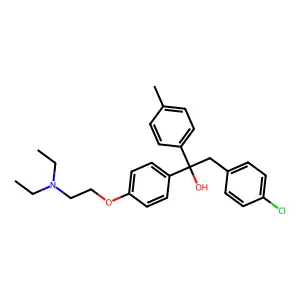 Triparanol structure