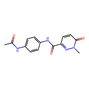 N-(4-acetamidophenyl)-1-methyl-6-oxo-1,6-dihydropyridazine-3-carboxamide structure