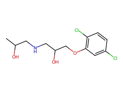 1-(2,5-Dichlorophenoxy)-3-(2-hydroxypropylamino)propan-2-ol structure