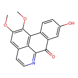 7H-Dibenzo(de,g)quinolin-7-one, 9-hydroxy-1,2-dimethoxy- structure