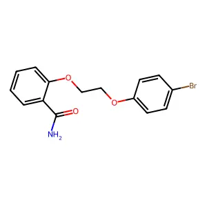 2-[2-(4-Bromophenoxy)ethoxy]benzamide structure