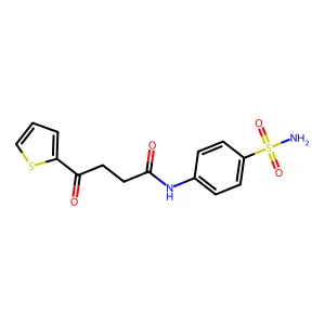 4-oxo-N-(4-sulfamoylphenyl)-4-thiophen-2-ylbutanamide structure