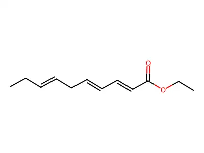 Ethyl 2,4,7-decatrienoate structure