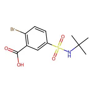 2-bromo-5-(tert-butylsulfamoyl)benzoic Acid structure