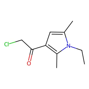 2-chloro-1-(1-ethyl-2,5-dimethyl-1H-pyrrol-3-yl)ethan-1-one structure