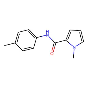 1-methyl-N-(4-methylphenyl)-1H-pyrrole-2-carboxamide structure