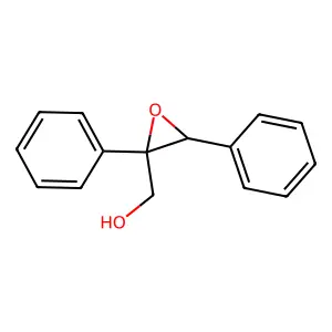 (2,3-Diphenyloxiran-2-yl)methanol structure