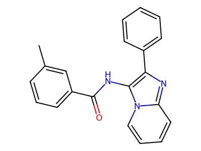 3-Methyl-N-{2-phenylimidazo[1,2-A]pyridin-3-YL}benzamide structure