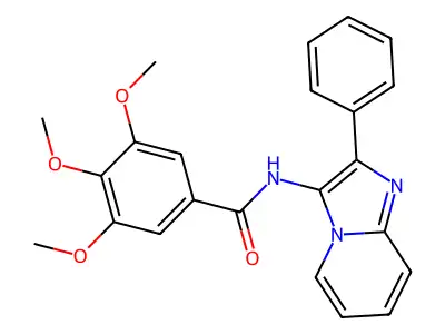 3,4,5-trimethoxy-N-(2-phenylimidazo[1,2-a]pyridin-3-yl)benzamide structure