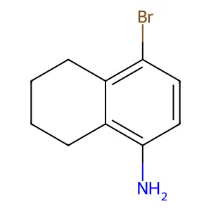 4-Bromo-5,6,7,8-tetrahydronaphthalen-1-amine structure