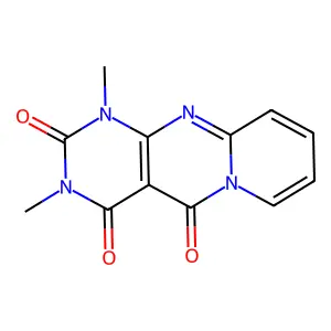 1,3-dimethyl-2H-pyridopyrimidopyrimidine-2,4-5(1H,3H)-trione structure