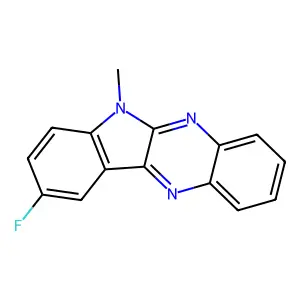 9-Fluoro-6-methyl-6H-indolo[2,3-b]quinoxaline structure
