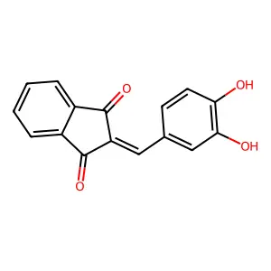 2-(3,4-Dihydroxybenzylidene)-1h-indene-1,3(2h)-dione structure