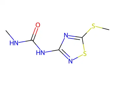 1-Methyl-3-(5-methylthio-1,2,4-thiadiazol-3-YL)urea structure