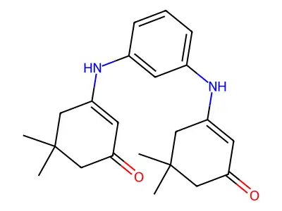 3-((3-((5,5-DIMETHYL-3-OXOCYCLOHEX-1-ENYL)AMINO)PHENYL)AMINO)-5,5-DIMETHYLCYCLOHEX-2-EN-1-ONE structure