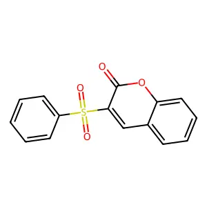 3-(phenylsulfonyl)-2H-chromen-2-one structure