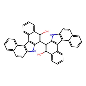 (6,6'-Bi-7H-dibenzo(c,g)carbazole)-5,5'-diol structure