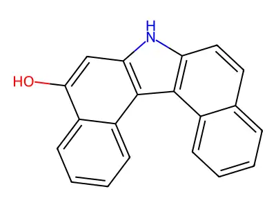 7H-Dibenzo(c,g)carbazol-5-ol structure