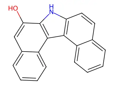 7H-Dibenzo(c,g)carbazol-6-ol structure