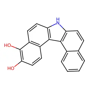 7H-Dibenzo(c,g)carbazole-3,4-diol structure