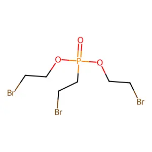 Bromoethylphosphonic acid bis(bromoethyl) ester structure