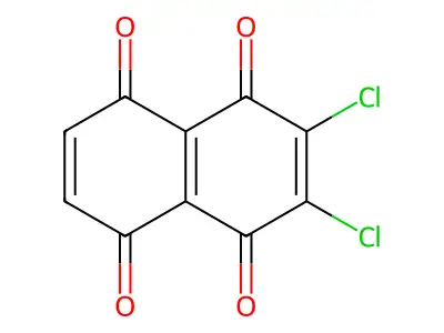 2,3-Dichloro-1,4,5,8-naphthalenetetrone structure