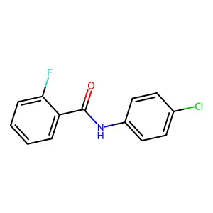 N-(4-chlorophenyl)-2-fluorobenzamide structure