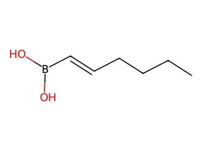 B-(1E)-1-Hexenylboronic acid structure