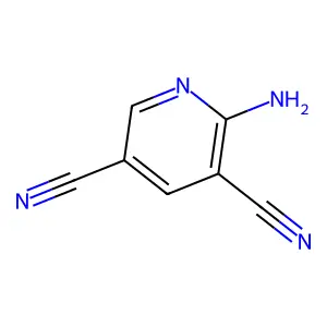 2-氨基吡啶-3,5-二腈 structure