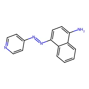 4-(Pyridin-4-yldiazenyl)naphthalen-1-amine structure