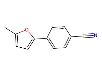 4-(5-Methylfuran-2-yl)benzonitrile structure