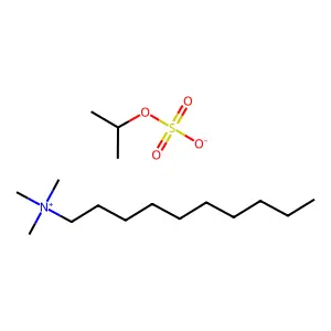 1-Decanaminium, N,N,N-trimethyl-, 1-methylethyl sulfate (1:1) structure