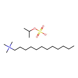 1-Dodecanaminium, N,N,N-trimethyl-, 1-methylethyl sulfate (1:1) structure