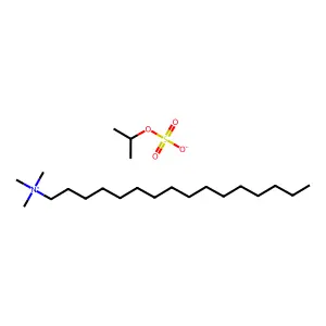 1-Hexadecanaminium, N,N,N-trimethyl-, 1-methylethyl sulfate (1:1) structure