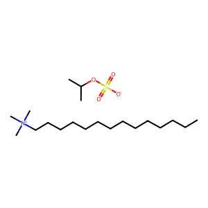 1-Tetradecanaminium, N,N,N-trimethyl-, 1-methylethyl sulfate (1:1) structure