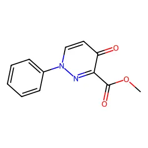 Methyl 4-oxo-1-phenyl-1,4-dihydro-3-pyridazinecarboxylate structure