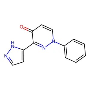 1-phenyl-3-(1H-pyrazol-5-yl)pyridazin-4-one structure