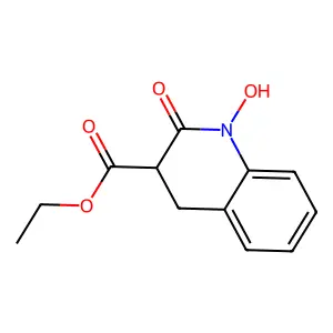 Ethyl 1,2,3,4-tetrahydro-1-hydroxy-2-oxo-3-quinolinecarboxylate structure