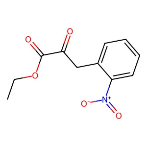 Ethyl 3-(o-nitrophenyl)pyruvate structure