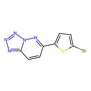 6-(5-Bromo-thiophen-2-yl)-tetrazolo(1,5-b)pyridazine structure
