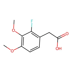 2-(2-Fluoro-3,4-dimethoxyphenyl)acetic acid structure
