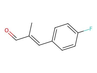 3-(4-fluorophenyl)-2-methyl-2-Propenal structure