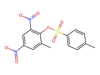 2-Methyl-4,6-dinitrophenyl 4-methylbenzene-1-sulfonate structure